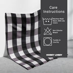 Hobby Lobby Black & White Gingham Fabric, 2 Yards | Precut Fabric - Image 4