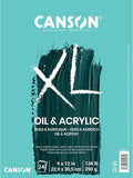 Canson XL Series Oil & Acrylic Paper Pad, 24 Sheets/Pad | Canvas-Like Feel by Unknown