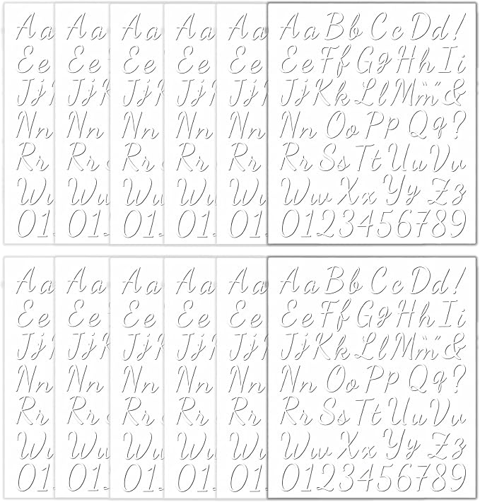 12pcs Iron on Letters for Clothing, Heat Transfer Vinyl Letters, DIY Fabric by Unknown