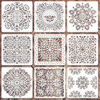 Mandala Stencils for Painting on Wood Wall Floor Furniture Tile Fabric by Felixcraft-DIYDreamscape
