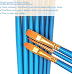 BOSOBO Paint Brushes Set, for Acrylic Painting, Watercolor, Oil Painting - Image 4