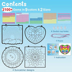 BANBBUR 4 Pcs Window Art Kits for Kids, Gem Arts for Kids Ages 8-12 4-8 - Image 4