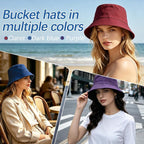 Bucket Hats Bulk Solid Color DIY Blank Hat Bucket Hats - Image 4