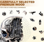 City Skull Puzzles Adults Gifts Wooden 100 Pieces 8.5 * 7.8in - Image 2