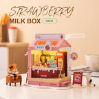 DIY Mini House Building Miniature Kit Milkbox, Miniverse Lifestyle Bookshelf - Image 2