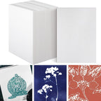 Pushglossy 60 Pcs Foam Printing Plates White Foam Sheets Craft Foam Sheet White by Pushglossy