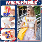 WILLBOND 52 Pcs 4th of July Alphabet Patches 250th Anniversary Self Adhesive - Image 3