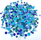 LITMIND Assorted Blue Irregular Crystal Mosaic Tiles, 9oz Value Pack - Image 3