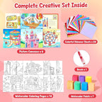 JoyCat Paint with Water Coloring Books & Shimmer Art | Art & Craft Activity - Image 3