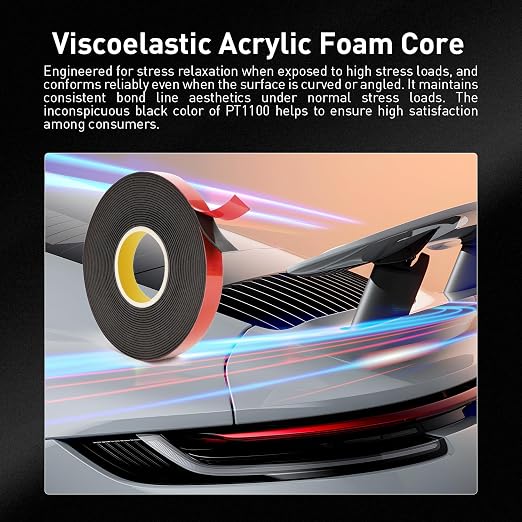 3M Automotive Acrylic Plus Tape, 0.79" x 18Ft, Dark Gray, 2 Pack | Double Sided - Image 5