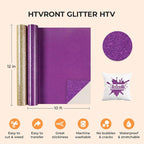 HTVRONT Glitter HTV, Glitter Heat Transfer Vinyl - Image 4