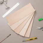 Balsa Wood Sheets in 5 Thickness, Unfinished Wooden Boards Lumber - Image 2