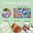 Joyhoor Cross Stitch Kits for Beginners Stamped Cross-Stitch Supplies - Image 4
