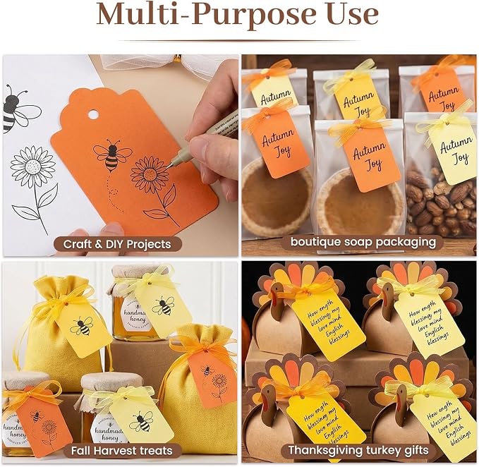 SallyFashion 100PCS Gift Tags - Image 2