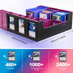 UAONO Card Storage Box for Trading Cards, 1800+ Commander Deck Box for MTG - Image 4