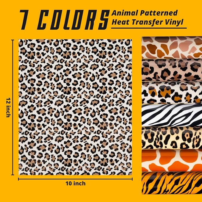 HTVRONT Leopard Heat Transfer Vinyl - Image 2