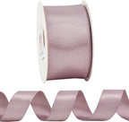HUIHUANG Lilac Satin Wired Ribbon 1-1/2 inch Dusty Purple Wire Edge Ribbon - Image 7