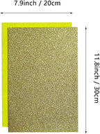 Jtnohx Glitter Felt Fabric, 8 x12 inches Felt Square Glitter - Image 5