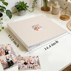 12x12 Inch Large 3 Ring DIY Scrapbook Photo Album, Linen Cover Scrapbook - Image 3