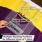 Standard Size - Tshirt Ruler Guide Vinyl Alignment, Shirt Measurement Tool - Image 3