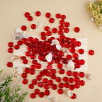 1LB Red Glass Marbles, Transparent and Smooth Flat Glass Beads - Image 6