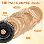Beaiguna 5PCS Wood Carving Disc, 4IN and 4 1/2IN Angle Grinder Polishing Pad - Image 4