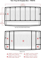 ArtBin 6892AG 2-Tray Art Supply Box, Portable Art & Craft Organizer - Image 5