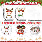 48 Set Christmas DIY Elk Cutouts - Image 2