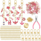 AUGSUN 189Pcs Keychain Making Kit, Charm Jewelry Chain Making Crafts Including by AUGSUN