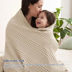 PHF Cooling Waffle Blanket King Size, Lightweight 60% Rayon from Bamboo & 40% - Image 6