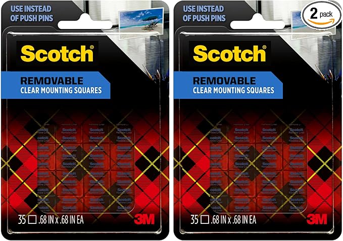 Scotch LINENSPA MMM859 Removable Mounting Squares by Unknown