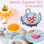 Benjenes 8PCS Summer Diamond Art Coasters Kit - Image 6
