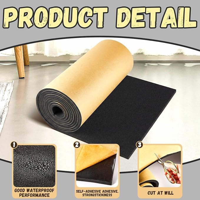 Pangda 1 Piece 236 x 12 x 1/8 Inch Extra Large Marine Foam Roll Closed Cell - Image 3