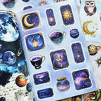 Vintage Astrology Sticker Book & Scrapbook Paper Pad, 40 Inner Pages - Image 8