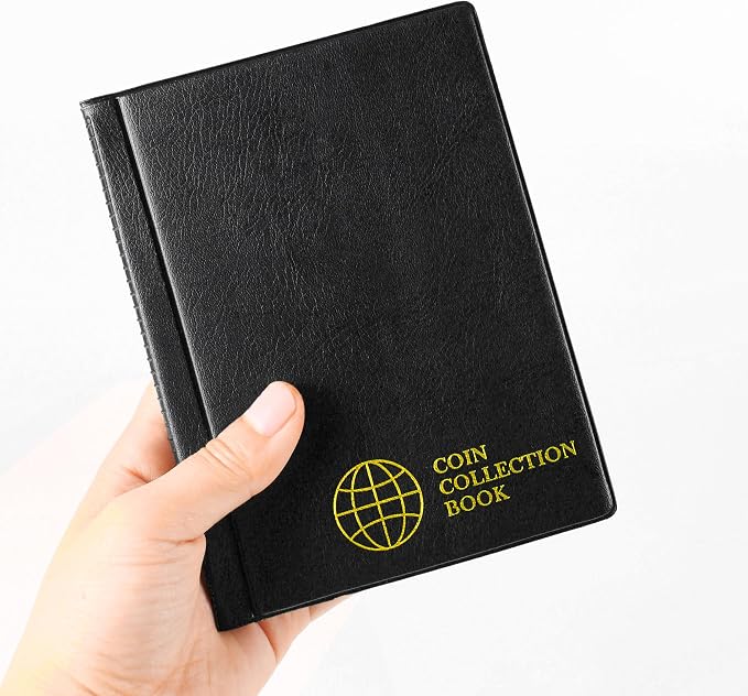 Coin Collection Book Holders for Collectors, 12 Mixed Pages 108 Pockets Coin - Image 8
