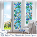 Coavas Static Cling Privacy Window Film, 96% UV & Heat Blocking, Stained Glass - Image 4