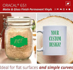 ORACAL 651 Matte Green Vinyl Durable Roll Easy to Weed Permanent Adhesive Craft - Image 2