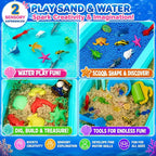 Carolart Ocean Sensory Table, Sand Table, Standing Sensory Bin | Activity Table - Image 2