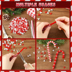 UPINS Red White Tri Beads - Image 3