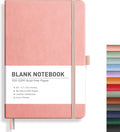 RETTACY Blank Journal Notebook, 192 Pages, A5 Medium Size | Leather Hardcover by RETTACY