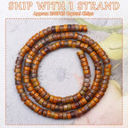 Natural Stone Heishi Beads for Necklace Making, 4 mm x 2 mm Small Flat Round - Image 2