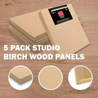 Cupohus Unfinished Birch Wood Boards Canvas - Image 4