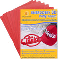 New brothread - 16 Options- 6PCS Embroidery Puffy Foam 9″x12″ Large Size 3MM by Newbrothread