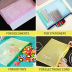 LEOBRO Mesh Zipper Pouch Bags, 13.2"x 9.2" Zipper Pouch, Storage Bags Pouch - Image 5