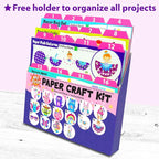 KRAFUN Unicorn & Bunny Beginner Paper Craft Kit - Image 3