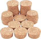 BENECREAT Wooden Cork Bottle Stoppers, 1.7" Diameter, Soft Wood Replacement by BENECREAT