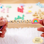Story Magic Wooden ABC Beads by Horizon Group USA, Premium Wood Jewelry Making - Image 3