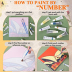 Nezyo 12 Sets Paint by Numbers Kit - Image 5