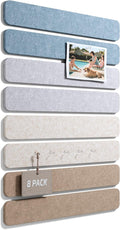 Fluxynara Cork Board Alternative Felt Strip Board 8-Pack 13"x2", Office Pin by FLUXYNARA