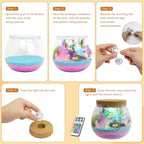 Light-Up Unicorn Terrarium Gifts, DIY Night Light Kit - Image 3